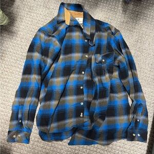 Legendary Whitetails Blue and Tan Plaid Shirt